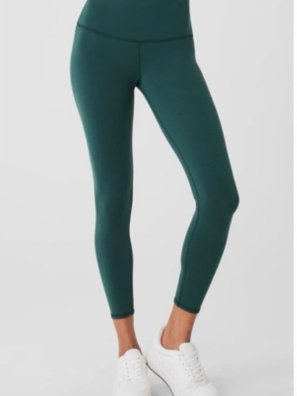Alo Yoga Delight High Waste Ribbed Leggings XS - Deep Teal NWOT